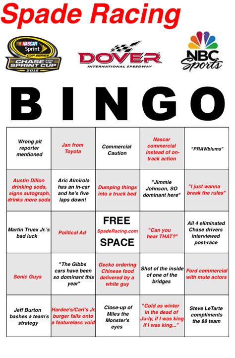 dover bingo saturday.